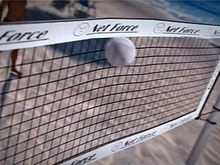 is this petite redhead topless on the beach with a thug?