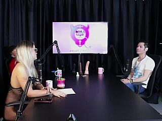 Hot Blonde Strips In Swingers House After Guest's Comment