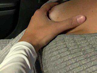 Passionate Russian Couple Gives Blowjob in Mercedes Benz Car in Woods