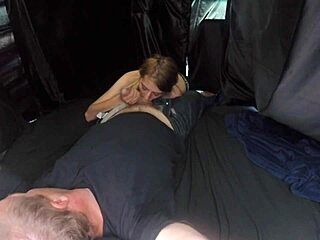 Hazel Haze, ready for hard fucking in stranger's van?