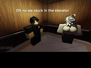 roblox elevator video with some fun interactions