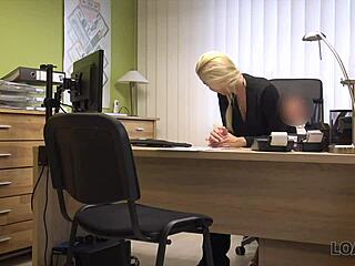 Loan4k naughty blonde trades favors for cash to buy a new Mercedes. See the full deal now!