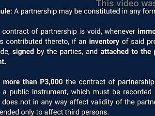 the story of the law on partnership in this narrative