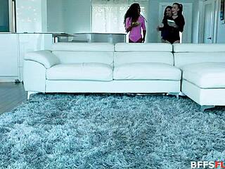 Movie Night Turns Horny with Huge Cock