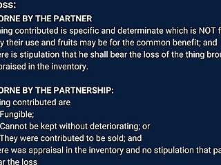 the story of the law on partnership in this narrative