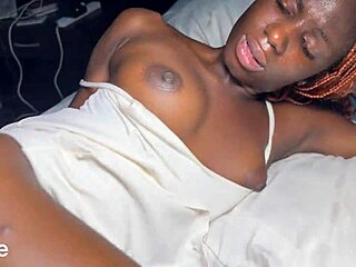 The Nasty Girl I Met in School Riding Big Black Cock!