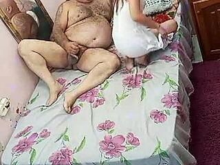 why is this young girl with the old muscular guy?