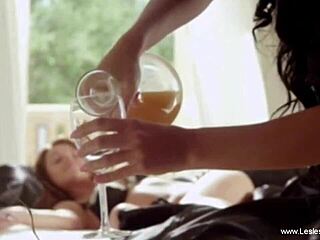 Experienced Cougar Carla Licks Brunette's Pussy In Glamour Lesbian Session With Redhead.