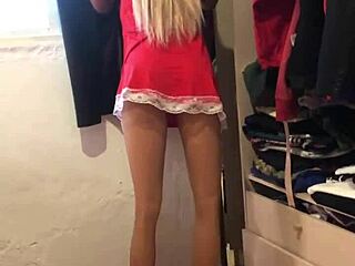 christmas surprise with stepdaughter’s tight anal