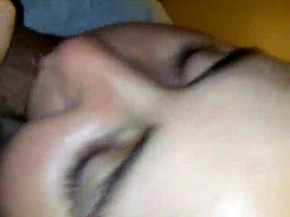 wife gives blowjob and swallows