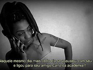 Morena from gym invites muscular guy for hot session.