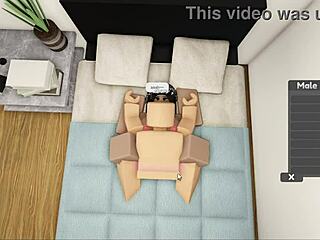 A Sexy Couple With Big Tits Fucks Passionately On Roblox.