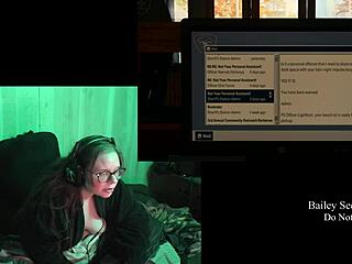 In this naked playthrough of Alan Wake 2, the character explores with big tits and tattoos