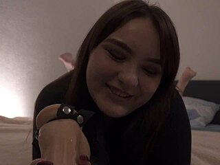 Curvy BBW Milf Gives Jerk Off Instructions Before Intense Pegging Session