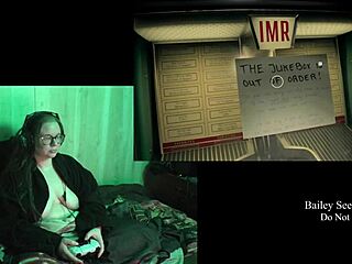 In this naked playthrough of Alan Wake 2, the character explores with big tits and tattoos