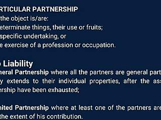 the story of the law on partnership in this narrative