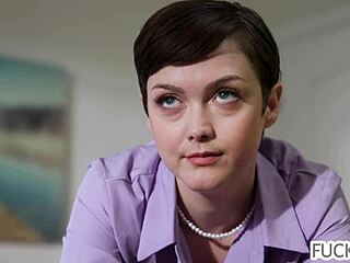 Small Secretary Fucked Hard by New Boss at Office.