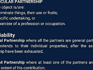the story of the law on partnership in this narrative