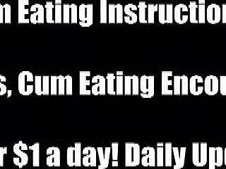 Don't Waste a Drop of Cum, Eat It All as Instructed