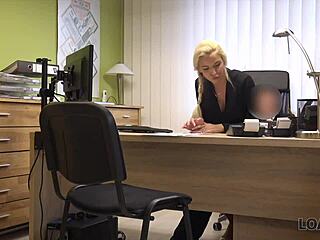 Loan4k naughty blonde trades favors for cash to buy a new Mercedes. See the full deal now!