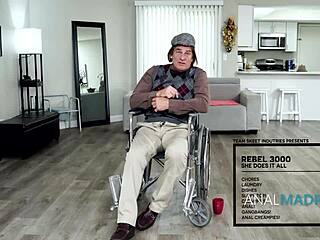 rebel rhyder gets anal gangbang in family robot scene