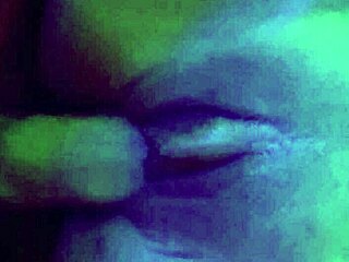 Ebony beauty stretched hard by Roger Woody