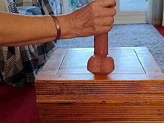 The housewife wonders who wants to swap with her dildo.