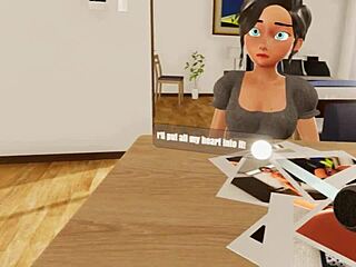 lets play elises peepshow - vr, brunette pussy voyeur fun