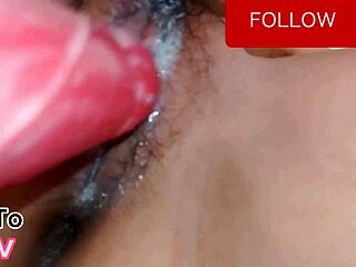 that asian massage with toys made her wet pussy so happy, handjob and all