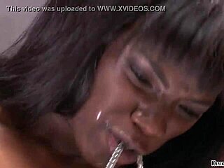 employee fucks ebony boss in bondage