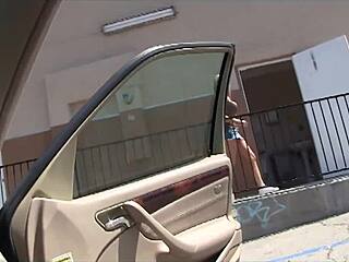 In The Toilet Christina Rubs Her Cunt While Swallowing A Big Black Cock