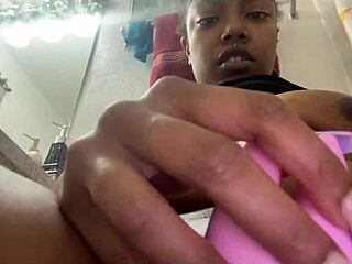 during a usa holiday, i sucked her big clit with a toy until she came close up