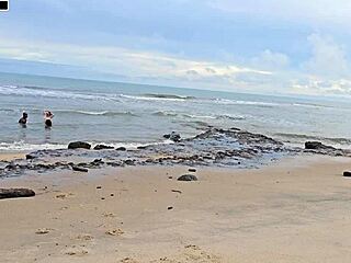 i pranked her and we ended up fucking on the busy beach, you know?