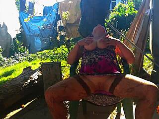 Klaudiaambergirl Solo Outdoor Masturbating With Natural Tits