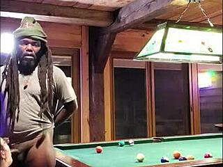 white wife enjoys sucking big black cock in interracial scene