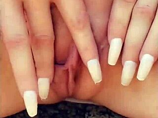 Kat Marie Masturbates Publicly With Big Tits.