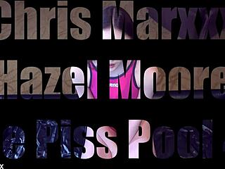 Hazel Moore's Emotional Journey In Piss Pool With Huge Cum Mouthful.