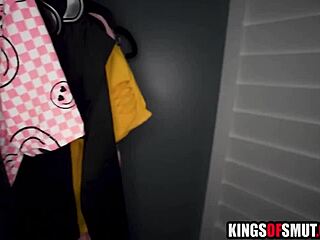 hey, spying on my step-brother during a wild nipple massage session