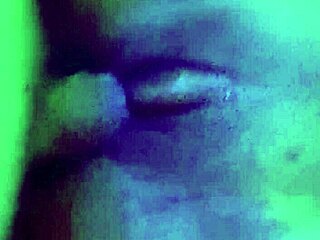 Ebony beauty stretched hard by Roger Woody