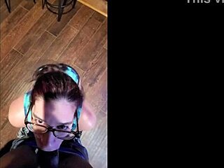 white wife enjoys sucking big black cock in interracial scene