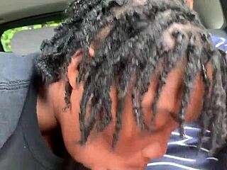 Ebony Girl Gives Deepthroat To Big Black Cock In Public Park?