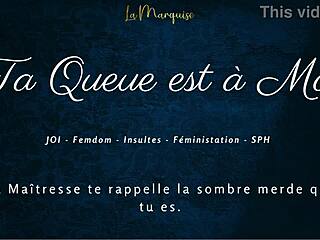 Your dick is mine, french joi femdom dirty talking