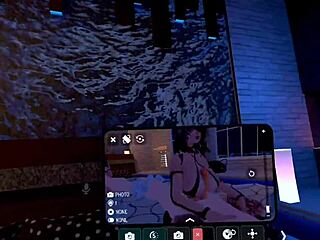 Mistress Megara has fun with big tits and ass in VR chat femdom session