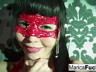 Marica Hase Masturbates Pussy In Sexy Lingerie Mirror