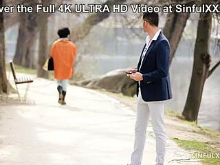 Babe falls for monster cock interracial