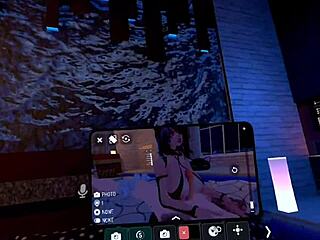 Mistress Megara has fun with big tits and ass in VR chat femdom session