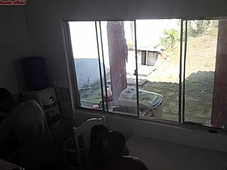 Cuckold husband washes dishes while wife gets banged by big black cock