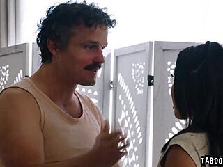 robby apples changing the terms of their arrangement to have sex and kimmy kimm agrees to it with lick and pussy.