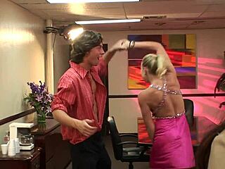 Slutty secretary gets fucked on the bed