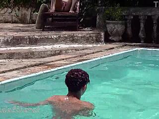 Boyfriend left me alone on valentine's so i fucked his son for revenge